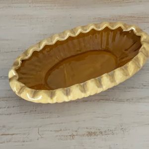 Vintage Gold Drip Glaze California USA Planter